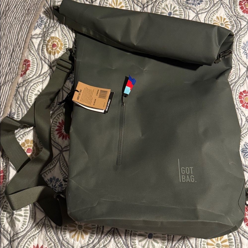 GOT BAG Green Roll-Top Backpack